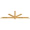 Ekena Millwork Kennewick Rough Sawn Timber Gable Bracket, Western Red Cedar, 96"W x 24"H x 2"D x 4"F, 6/12 Pitch GBW096X24X0204KEN00RWR - alternate 1